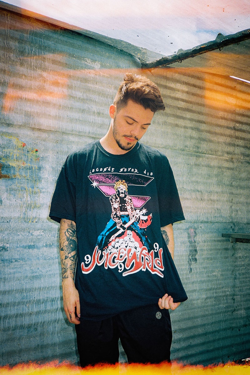 Juice WRLD x FaZe Clan 'Legends Never Die' Collaboration capsule collection clothing buy album single release date