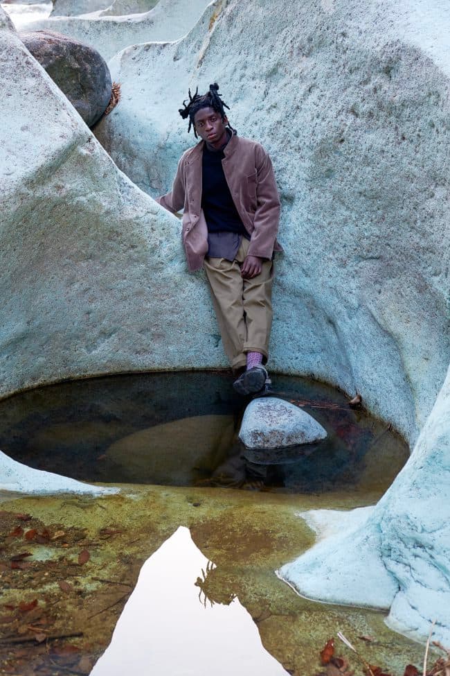 KAPTAIN SUNSHINE Fall Winter 2020 Lookbook menswear streetwear collection capsule japanese americana sartorial tailored functional apparel jackets coasts t shirts pants trousers