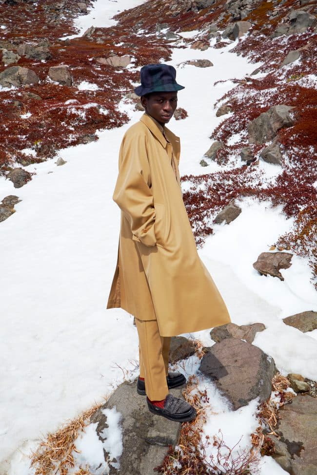 KAPTAIN SUNSHINE Fall Winter 2020 Lookbook menswear streetwear collection capsule japanese americana sartorial tailored functional apparel jackets coasts t shirts pants trousers