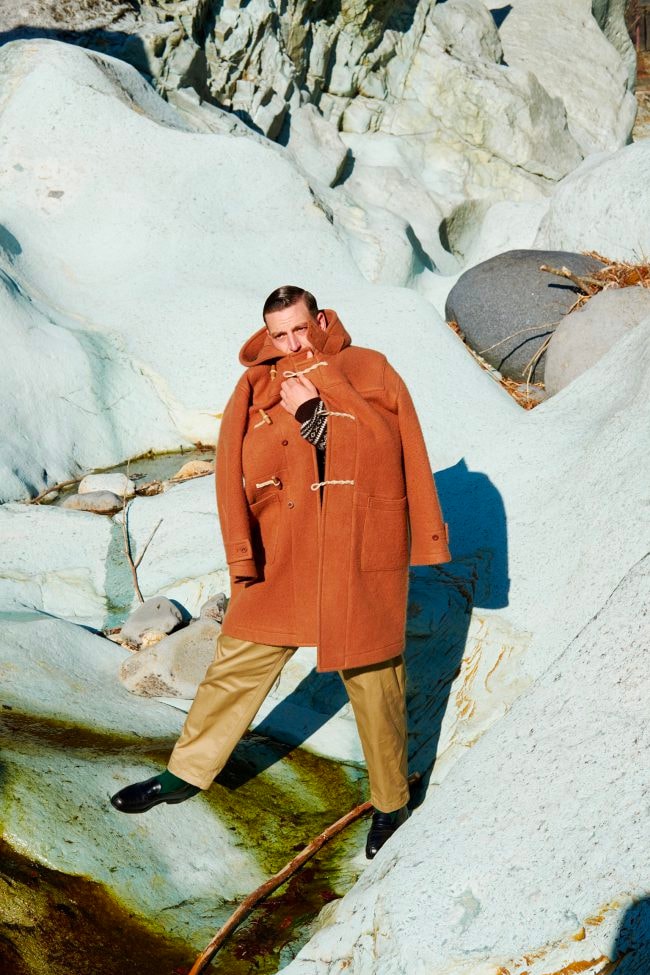 KAPTAIN SUNSHINE Fall Winter 2020 Lookbook menswear streetwear collection capsule japanese americana sartorial tailored functional apparel jackets coasts t shirts pants trousers