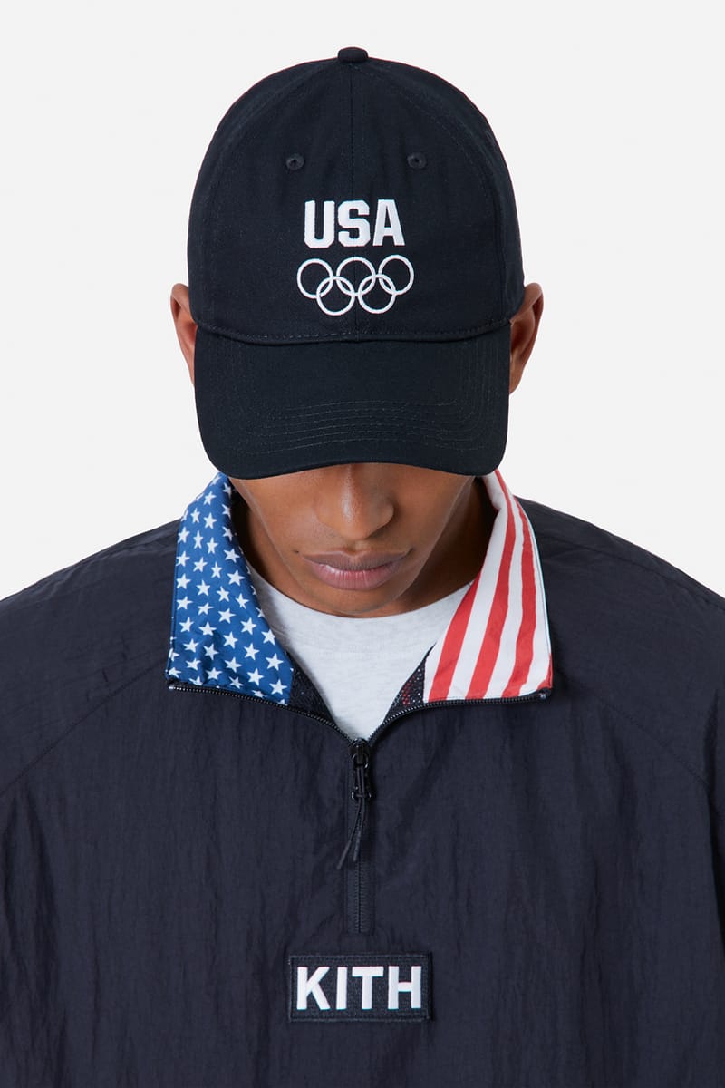 Kith for Team USA & Away Leather Everywhere Bag Navy