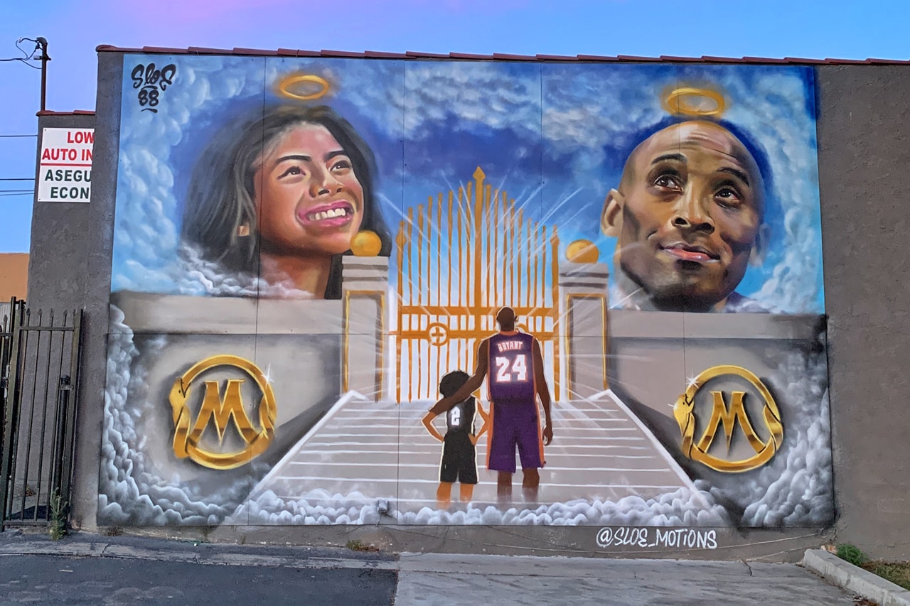 Kobe Bryant tribute murals