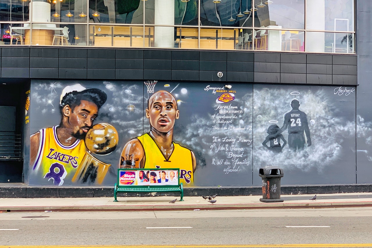 Kobe Bryant tribute murals