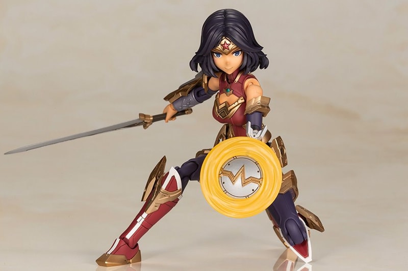 kotobukiya wonder woman diana lasso figure model collectibles cross frame girl anime inspired shield sword