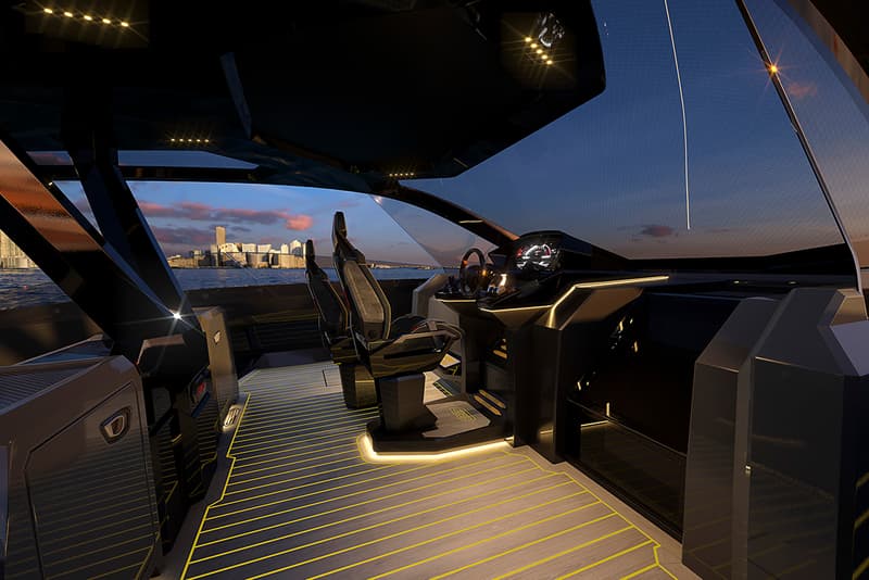 Lamborghini x The Italian Sea Group Tecnomar for Lamborghini 63 Super Yacht Boat Release Information Nautical Sián FKP 37 Terzo Millennio Miura Countach