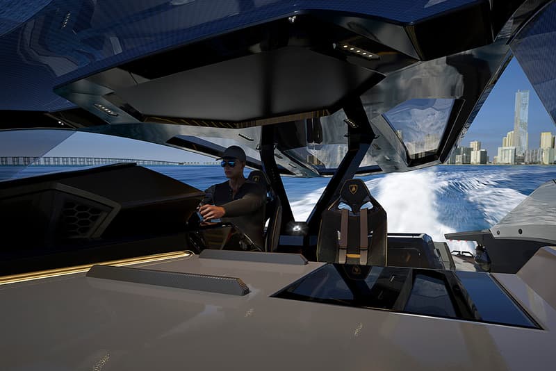 Lamborghini x The Italian Sea Group Tecnomar for Lamborghini 63 Super Yacht Boat Release Information Nautical Sián FKP 37 Terzo Millennio Miura Countach