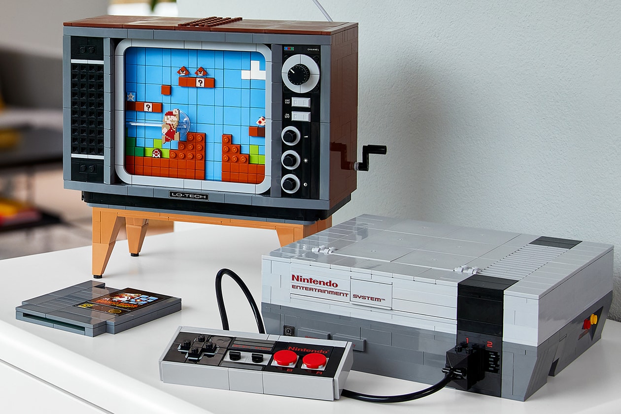 lego nintendo super mario nes console details build tv buy cop purchase release information build your own