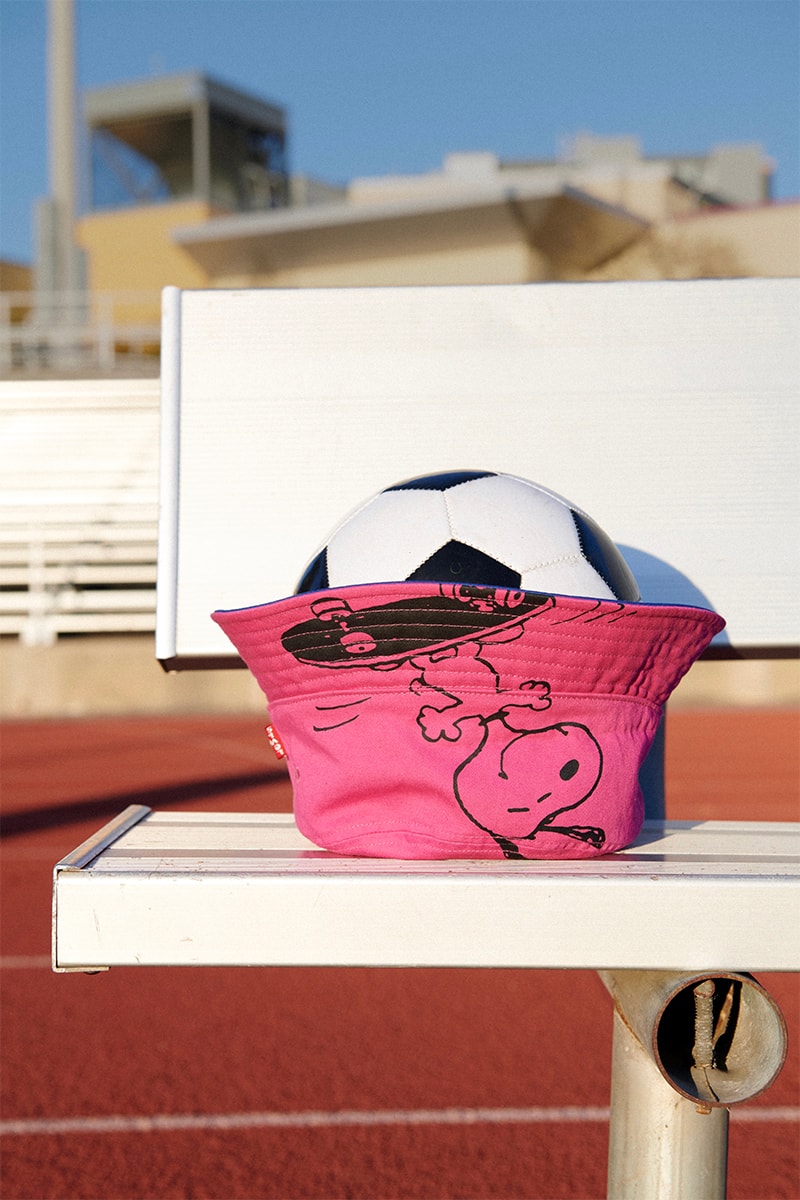 Levis Peanuts Summer 2020 Collection release info unisex football tees reversible bucket hats oversized crewneck sweatshirts tracksuit