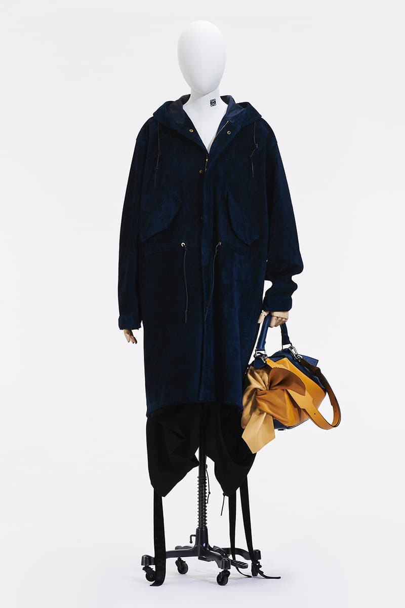 LOEWE Spring/Summer 2021 Collection Jonathan Anderson Menswear "Show In a Box" Loafers Mules Outerwear Bags Capes Draping Runway Paris Fashion Week