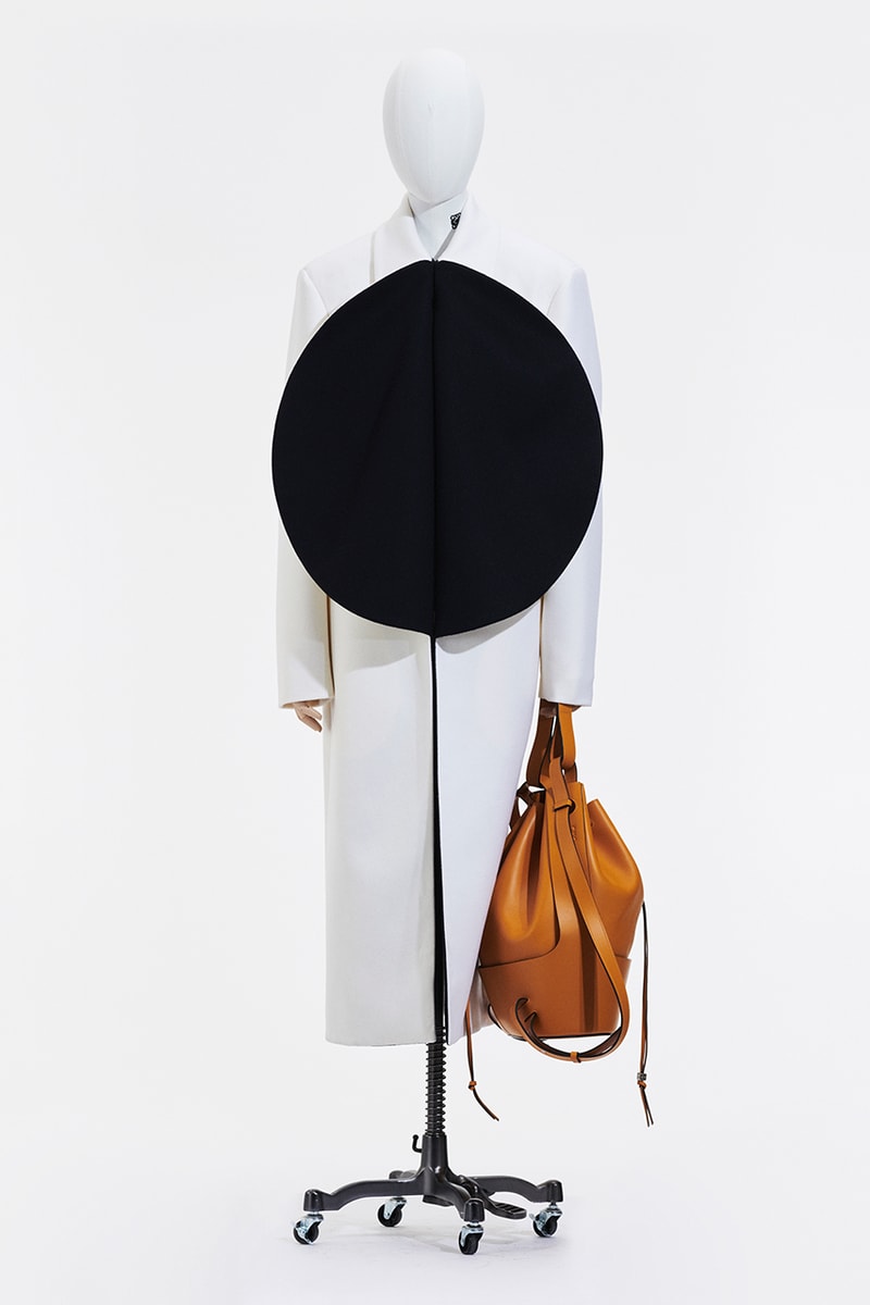 LOEWE Spring/Summer 2021 Collection Jonathan Anderson Menswear "Show In a Box" Loafers Mules Outerwear Bags Capes Draping Runway Paris Fashion Week