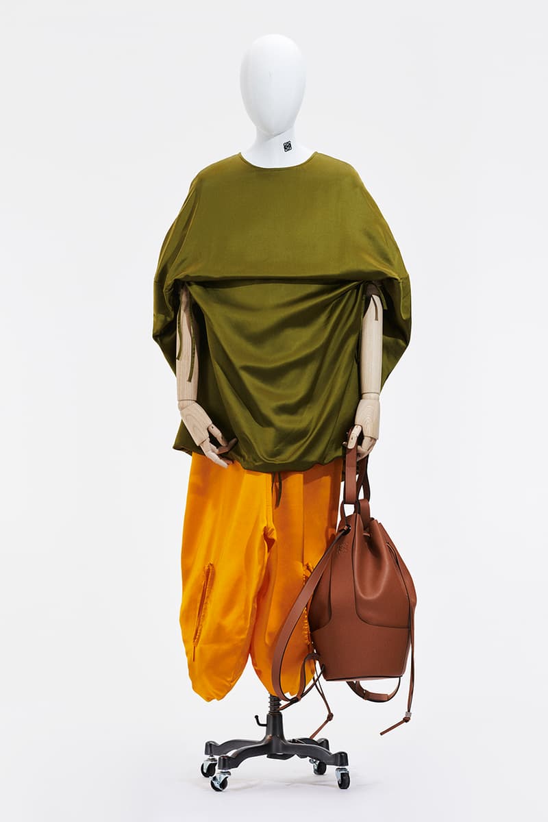 LOEWE Spring/Summer 2021 Collection Jonathan Anderson Menswear "Show In a Box" Loafers Mules Outerwear Bags Capes Draping Runway Paris Fashion Week