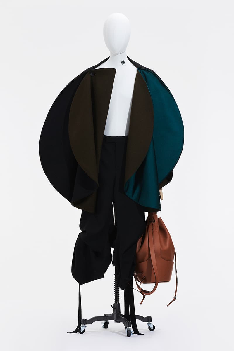 LOEWE Spring/Summer 2021 Collection Jonathan Anderson Menswear "Show In a Box" Loafers Mules Outerwear Bags Capes Draping Runway Paris Fashion Week