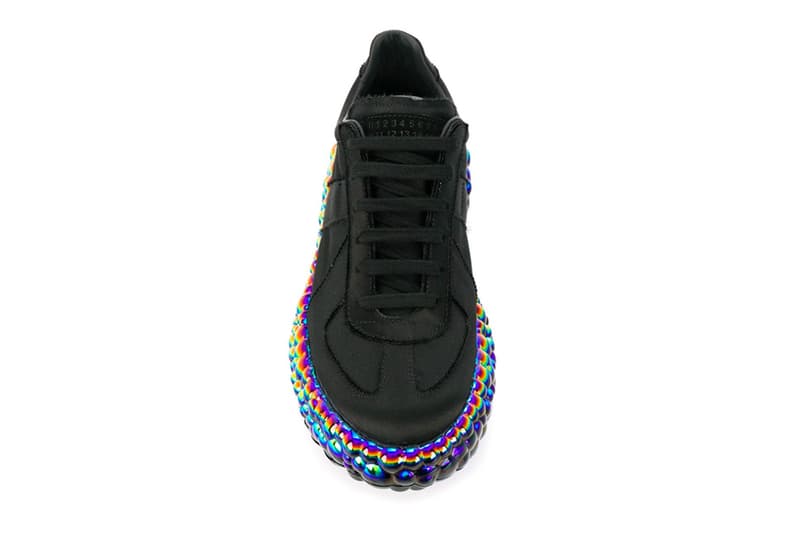 Maison Margiela Replica Super Bounce Black Iridescent menswear streetwear spring summer 2020 collection ss20 shoes sneakers runners trainers kicks