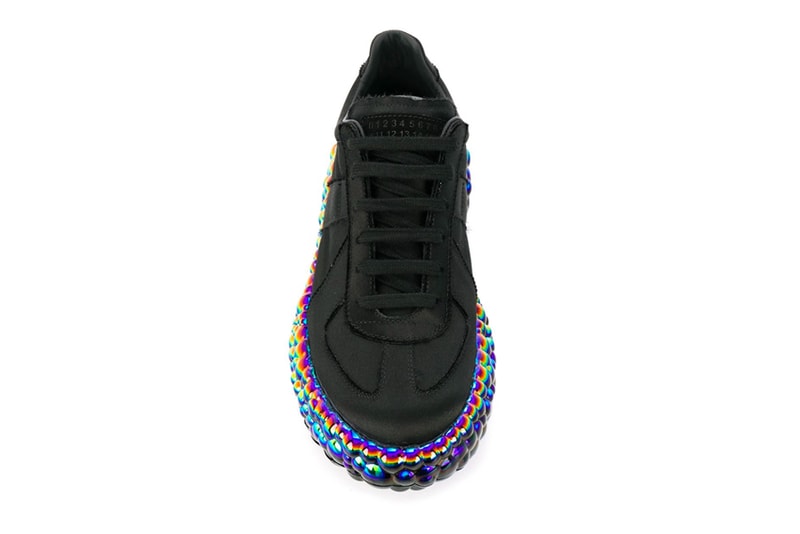 Maison Margiela Replica Super Bounce Black Iridescent menswear streetwear spring summer 2020 collection ss20 shoes sneakers runners trainers kicks