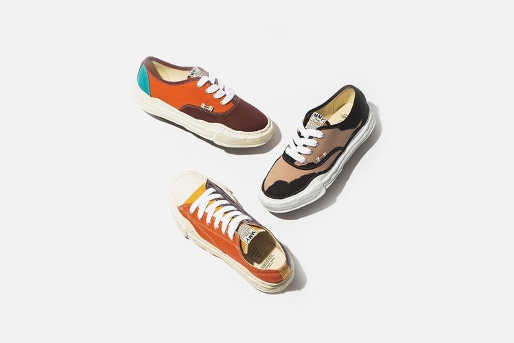 Colorful Overdyed and Printed Canvas Reworks Maison Mihara Yasuhiro's OG Sole Sneaker