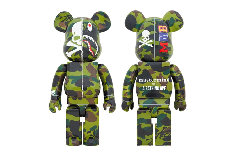 Medicom Toy Taps mastermind JAPAN and BAPE for "Green Camo" BE@RBRICK