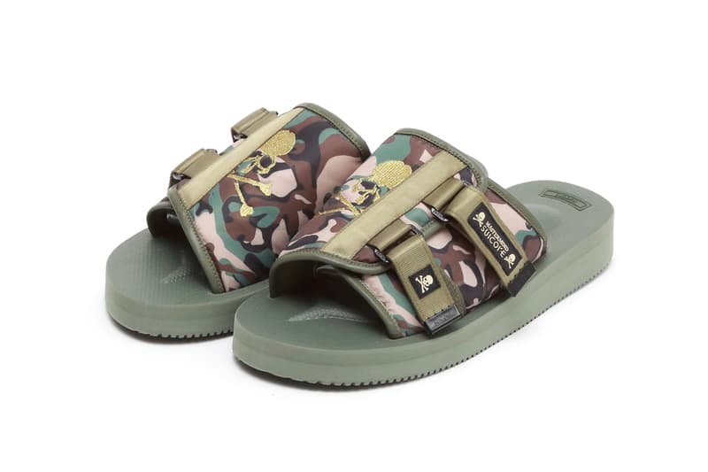 mastermind JAPAN x Suicoke KAW Sandals "Olive" "Beige" Camouflage Print Slide Collaboration Release Information Japanese Footwear Drop Date Closer Look