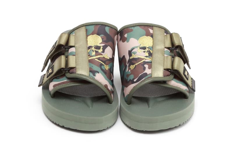 mastermind JAPAN x Suicoke KAW Sandals "Olive" "Beige" Camouflage Print Slide Collaboration Release Information Japanese Footwear Drop Date Closer Look