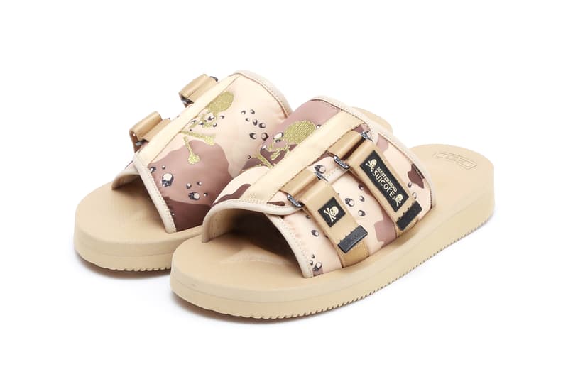 mastermind JAPAN x Suicoke KAW Sandals "Olive" "Beige" Camouflage Print Slide Collaboration Release Information Japanese Footwear Drop Date Closer Look