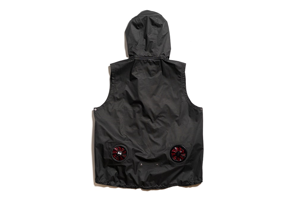 MEANSWHILE Introduces Air Circulation System Rain Jacket tech technology outerwear clothing fans cooling jacket kuchofuku