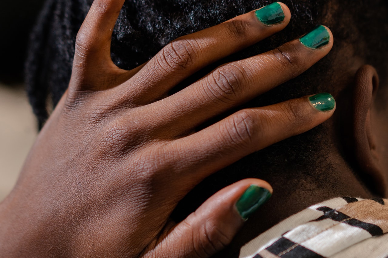 mens skincare grooming cosmetics gen z masculinity feminism makeup nail polish moss green faculty umar elbably fenton jagedo streetwear first second third wave feminisim masculinity release date info photos price store list buying guide