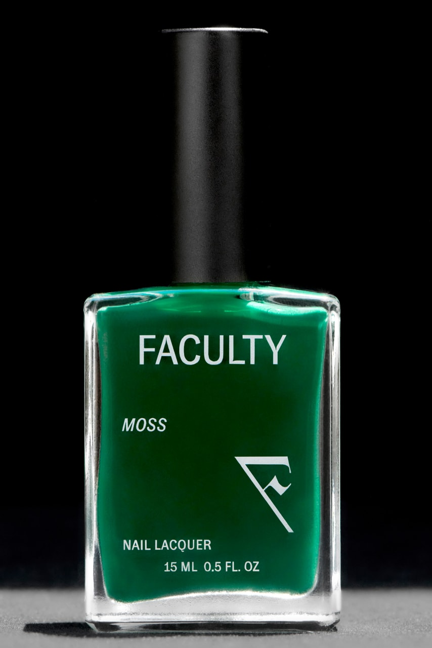 mens skincare grooming cosmetics gen z masculinity feminism makeup nail polish moss green faculty umar elbably fenton jagedo streetwear first second third wave feminisim masculinity release date info photos price store list buying guide 