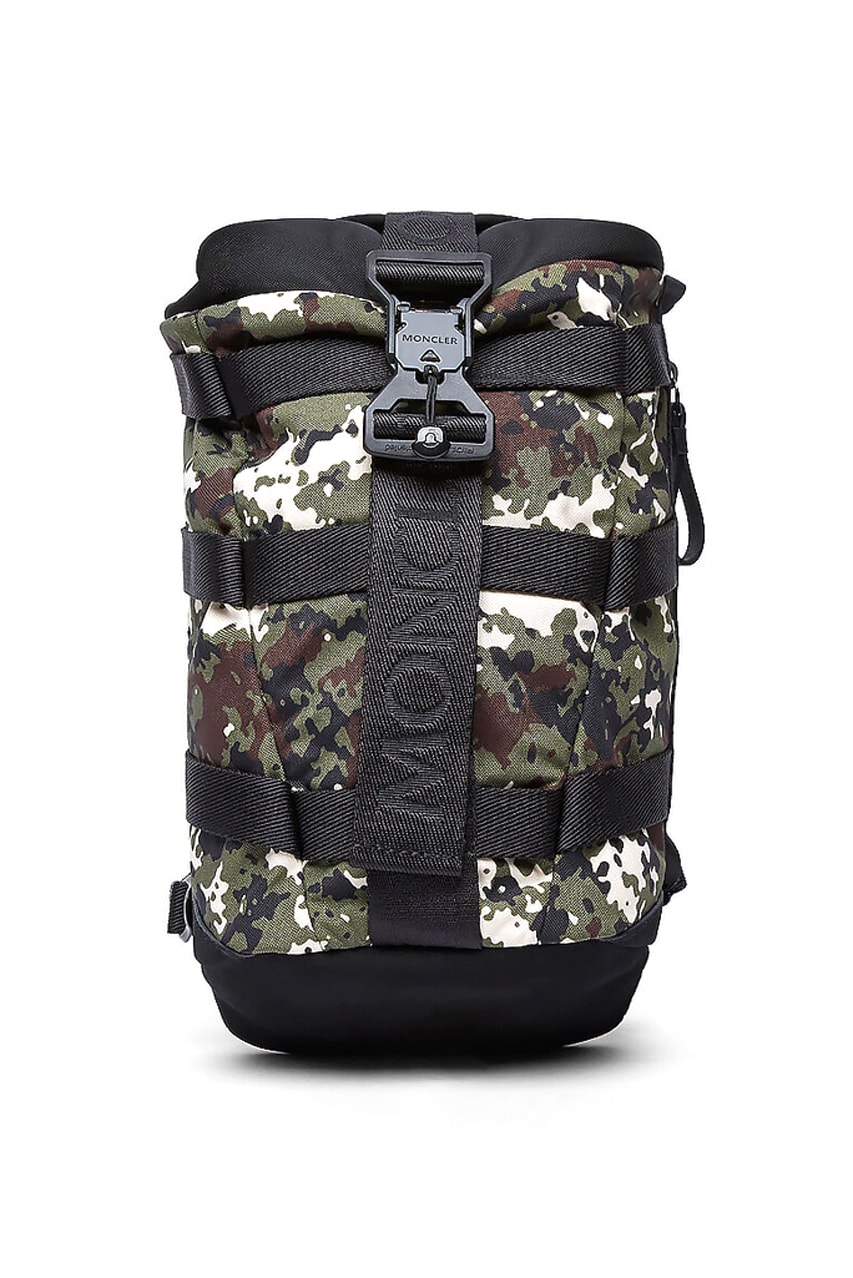 Moncler Argens Backpack Green Camo menswear streetwear ss20 spring summer 2020 collection bags accessories hypebeast