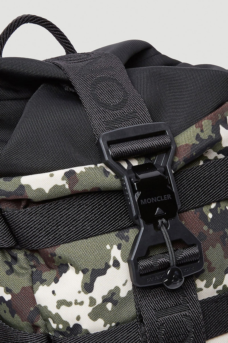 Moncler Argens Backpack Green Camo menswear streetwear ss20 spring summer 2020 collection bags accessories hypebeast