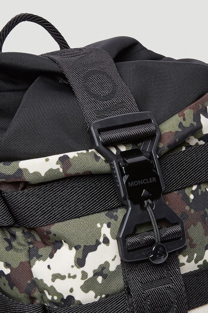 Moncler Argens Backpack Green Camo menswear streetwear ss20 spring summer 2020 collection bags accessories hypebeast