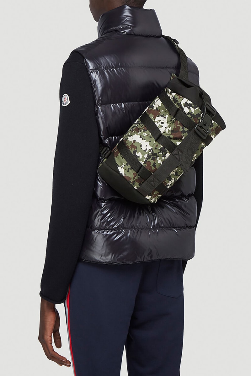 Moncler Argens Backpack Green Camo menswear streetwear ss20 spring summer 2020 collection bags accessories hypebeast