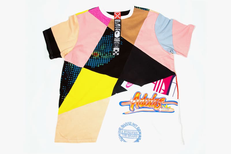 MSCHF X $1010.10 USD Patchwork Collab T-Shirts impossible bape stussy the north face adidas nike kith chinatown market palace off white supreme release date info buy july 13 2020