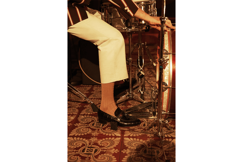 Mytheresa x Gucci Menswear Capsule Collection House’s Pre-Fall 2020 Season Ready-to-Wear Accessories Footwear Alessandro Michele Release Information GG Motif '70s Australian Band Parcels Lookbook