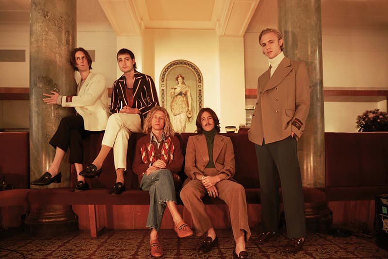 Mytheresa x Gucci Menswear Capsule Collection House’s Pre-Fall 2020 Season Ready-to-Wear Accessories Footwear Alessandro Michele Release Information GG Motif '70s Australian Band Parcels Lookbook