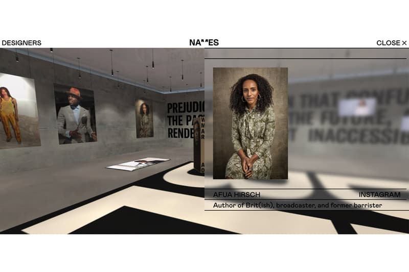 NAMESldn Black Lives Matter Virtual Platform books artwork fashion designers kenneth ize kerby jean-raymond mowalola ogunlesi fashion industry