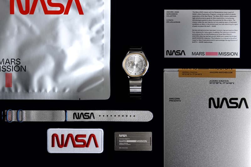 NASA x Anicorn Mars Mission Collection watches basketball football, puzzle, bag, scent, golf, bracelet