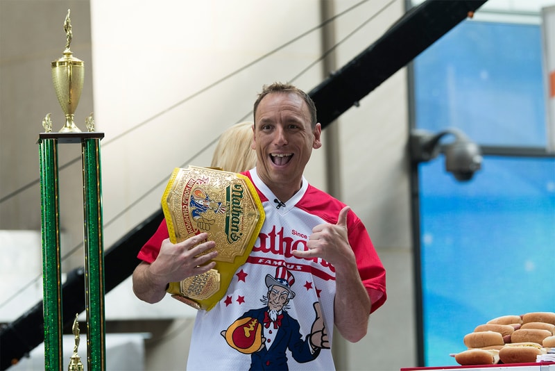 Joey Chestnut 2020 Nathan's Hot Dog Eating Contest News contests Food Darron Breeden 