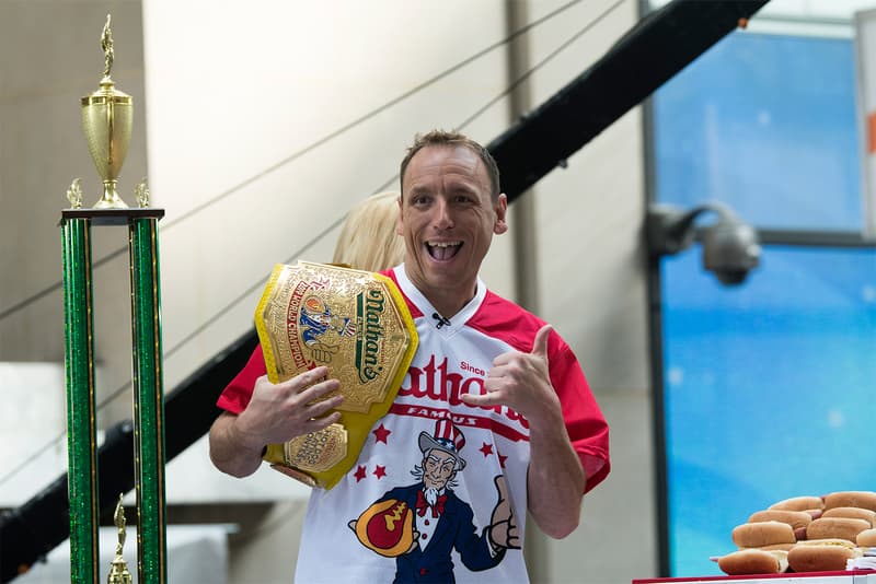 Joey Chestnut 2020 Nathan's Hot Dog Eating Contest News contests Food Darron Breeden
