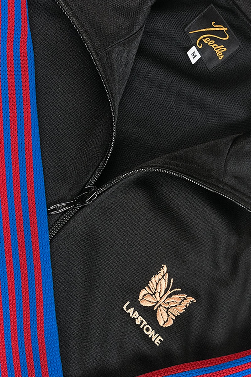 NBA 76ers Lapstone and Hammer NEEDLES Tracksuit track jacket track pants butterflu nepenthes basketball allen iverson philadelphia black red blue