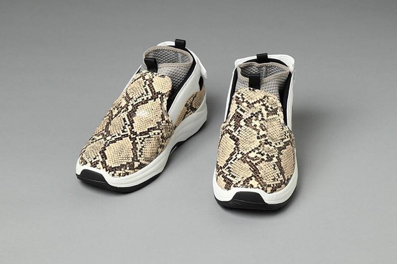 Nepenthes Suicoke "RAC" menswear streetwear spring summer 2020 collection footwear shoes kicks sneakers trainers runners snake white 