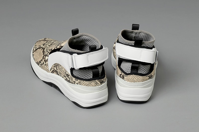 Nepenthes Suicoke "RAC" menswear streetwear spring summer 2020 collection footwear shoes kicks sneakers trainers runners snake white 