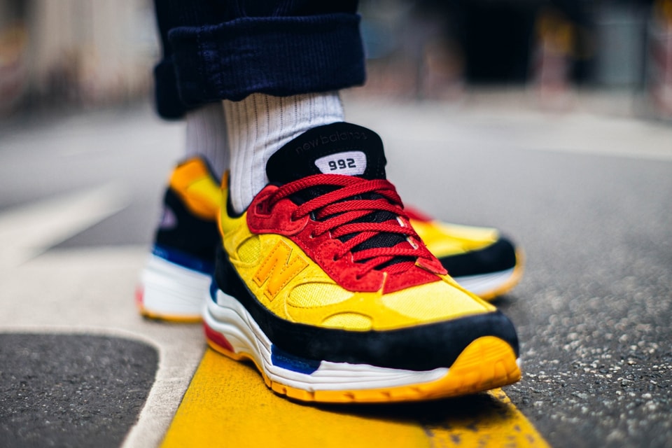 New balance yellow red Clearance