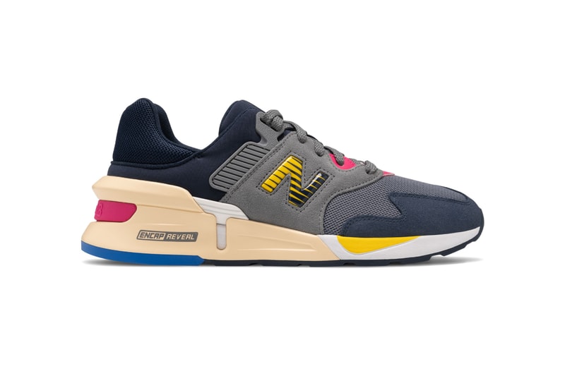 new balance sport 997 gun metal grey pink yellow navy release info drop date