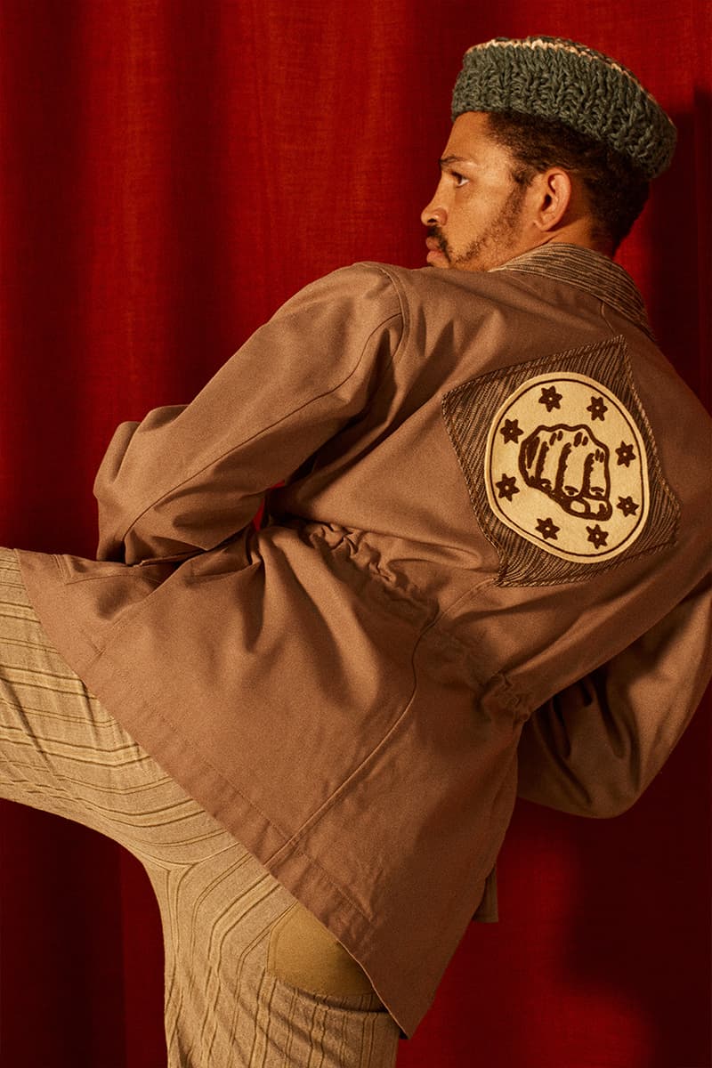 Nicholas daley ss21 menswear stepping razors reggae culture martial arts jazz music British tailoring