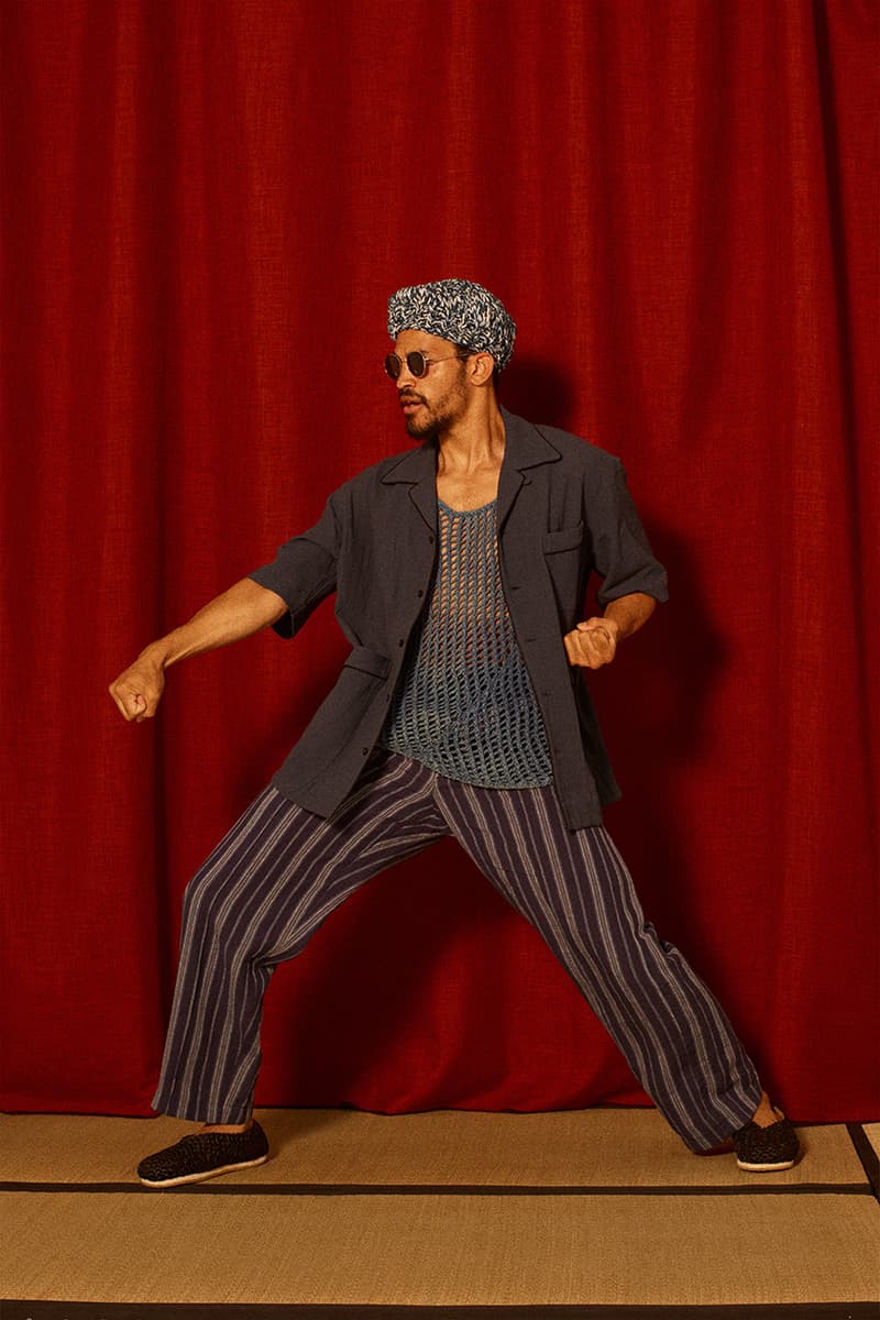 Nicholas daley ss21 menswear stepping razors reggae culture martial arts jazz music British tailoring