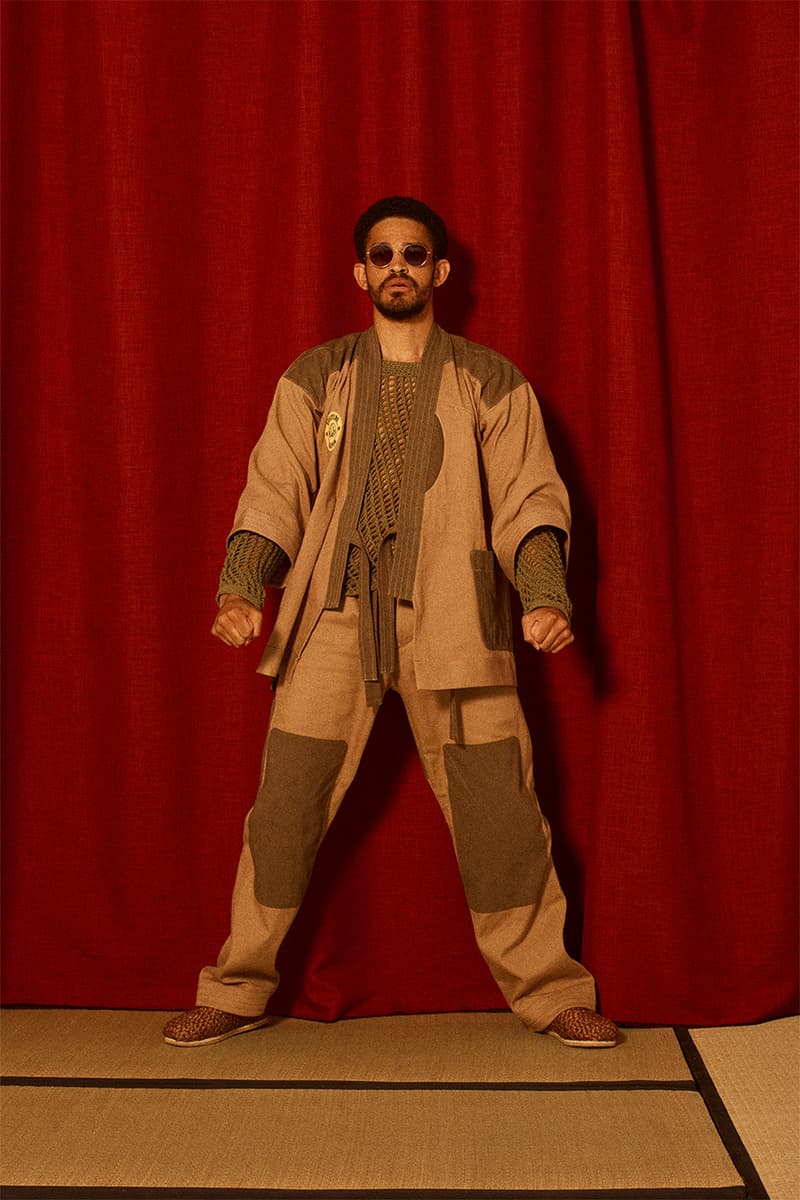 Nicholas daley ss21 menswear stepping razors reggae culture martial arts jazz music British tailoring