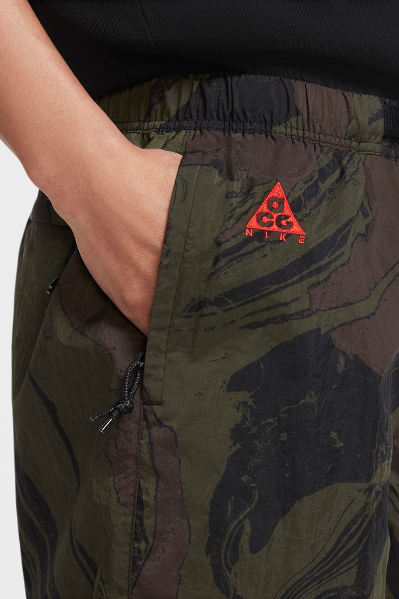 nike acg fall 2020 mt fuji apparel collection nasu hiking shoe air deschutz sandal moc 3 0 poncho shorts overalls camo official release date info photos price store list buying guide