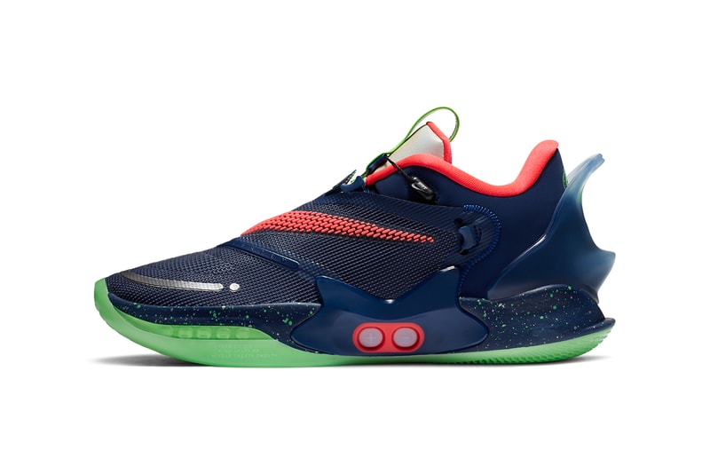 nike basketball adapt bb 2 0 planet of hoops nerf space blue impact green laser red CV2442 401 official release date info photos price store list buying guide
