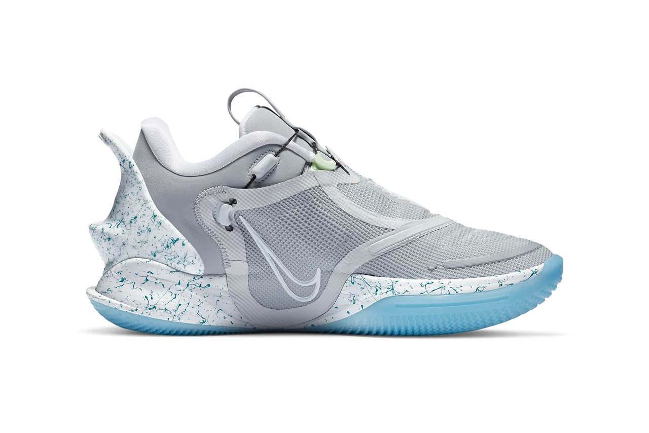 nike basketball adapt bb 2 0 mag grey white blue bq5397 003 official release date info photos price store list buying guide