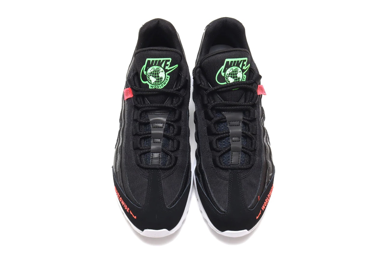 Nike Air Force 1 Black Green Strike flash crimson menswear streetwear spring summer 2020 collection ss20 kicks sneakers trainers runners air max 95 cq9743 001 ck7213 001