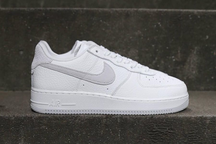 white and gray air force 1
